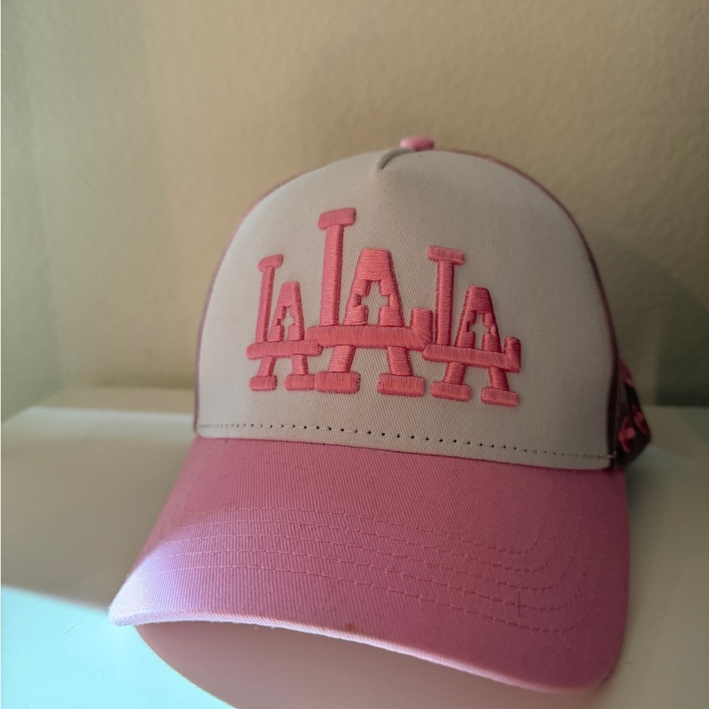 Pink Embroidered Women's Hat